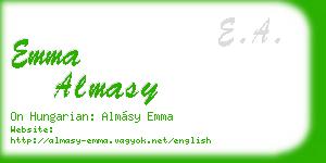 emma almasy business card
