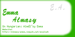 emma almasy business card
